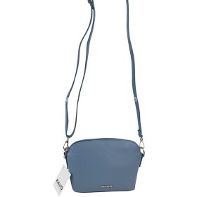   Rialto olasz petrolkék női bőr oldaltáska, crossbody 21 × 15 × 6,5 cm