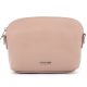 Rialto olasz púderszín női bőr oldaltáska, crossbody 21 × 15 × 6,5 cm