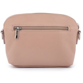   Rialto olasz púderszín női bőr oldaltáska, crossbody 21 × 15 × 6,5 cm