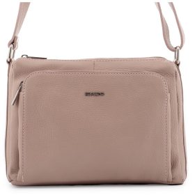 Rialto fekete női bőr válltáska, levehető pántos 26 x 19 x 9 cm