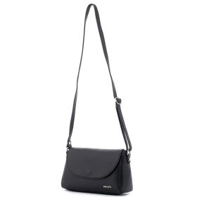 Rialto fekete női bőr válltáska, levehető pántos 26 x 19 x 9 cm