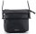 Rialto olasz fekete női bőr oldaltáska, crossbody 18 x 18 x 4,5 cm