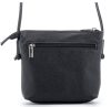 Rialto olasz fekete női bőr oldaltáska, crossbody 18 x 18 x 4,5 cm