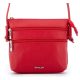 Rialto olasz piros női bőr oldaltáska, crossbody 18 x 18 x 4,5 cm