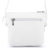 Rialto olasz fehér női bőr oldaltáska, crossbody 18 x 18 x 4,5 cm