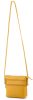 Rialto olasz sárga női bőr oldaltáska, crossbody 18 x 18 x 4,5 cm