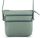 Rialto olasz világos zöld női bőr oldaltáska, crossbody 18 x 18 x 4,5 cm