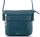 Rialto olasz türkizzöld női bőr oldaltáska, crossbody 18 x 18 x 4,5 cm