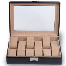 Sacher: 12 db-os ablakos fedelű karóratartó doboz