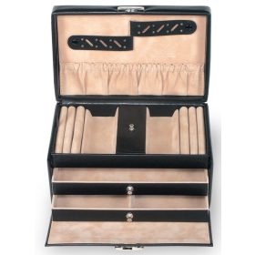 Sacher: Eva, fekete ékszertartó, ékszerdoboz