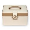 Sacher: Jasmin krém színű 3 fiókos ékszerdoboz, ékszertartó