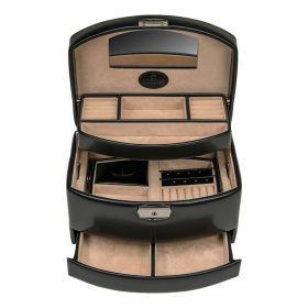 Windrose Merino fekete ékszertartó, ékszerdoboz