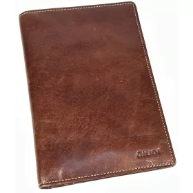 Giudi barna bőr útlevél tartó, irattartó 17 x 11,5 cm