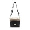Zellia fekete-bézs női oldaltáska, crossbody 29 x 29 cm