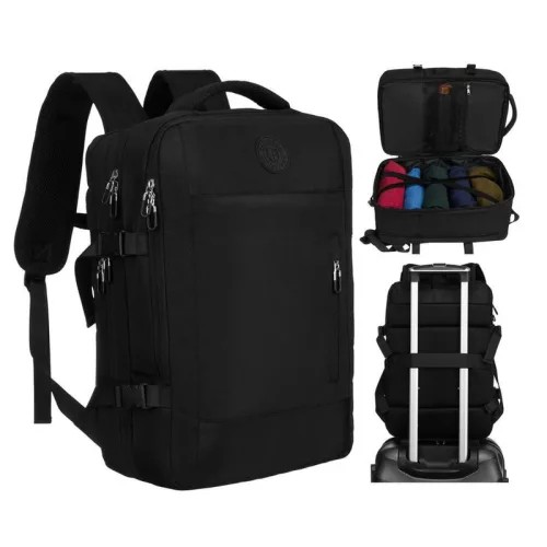 Peterson Ptn 24421-5074 több funkciós fekete hátitáska, utazótáska 45 X 30 X 25 Cm