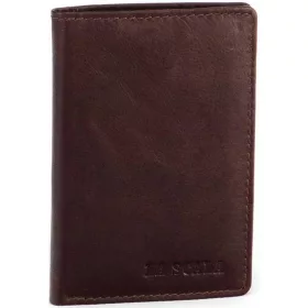 La Scala barna női bőr kártyatartó 10 × 7,5 cm