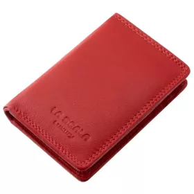 La Scala piros női bőr kártyatartó 10 × 7,5 cm