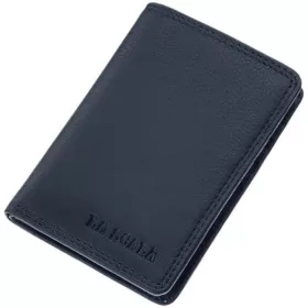 La Scala sötétkék női bőr kártyatartó 10 × 7,5 cm