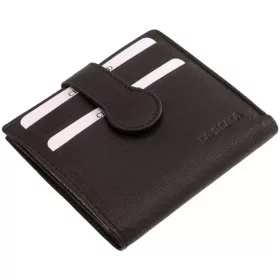 La Scala fekvő bőr kártyatartó fekete 10 x 9 cm