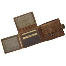 GreenDeed horgász bőr pénztárca csuka lenyomattal