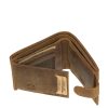 GreenDeed horgász bőr pénztárca csuka mintával 12,3 x 9 cm