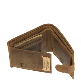   GreenDeed horgász bőr pénztárca csuka mintával 12,3 x 9 cm