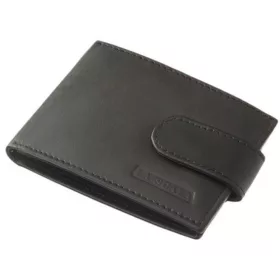 La Scala fekete bőr pénztárca 10,4  × 7 cm