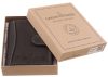 GreenDeed fekete, átkapcsos kártyatartó 10,2 × 7,7 cm