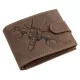 GreenDeed férfi bőr pénztárca vadászgép mintával 12 × 9,2 cm