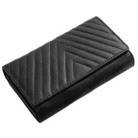   La Scala Luxury fekete színű, női, bőr nagyméretű pénztárca 18,2 x 10 cm