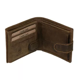   GreenDeed horgász átkapcsos bőr pénztárca ponty mintával 12,3 x 9 cm