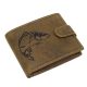 GreenDeed horgász bőr pénztárca ponty mintával, RFID védelemmel
