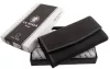 La Scala Luxury valódi bőr fekete brifkó pénztárca 18,5 x 9,8 cm