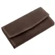 La Scala Luxury valódi bőr sötétbarna brifkó pénztárca 18,5 x 9,8 cm