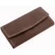 La Scala Luxury valódi bőr világosbarna brifkó pénztárca 18,5 x 9,8 cm