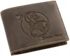 GreenDeed férfi bőr pénztárca Bak csillagjegy mintával 12 × 9,2 cm