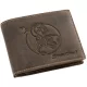 GreenDeed férfi bőr pénztárca Bak csillagjegy mintával 12 × 9,2 cm