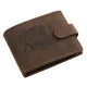GreenDeed bőr pénztárca vaddisznó mintával 12 × 9,2 cm