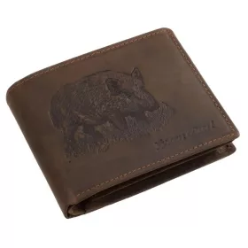 GreenDeed bőr pénztárca helikopter mintával 12 × 9,2 cm