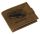 GreenDeed barna bőr pénztárca retro busz lenyomattal, RFID 12 × 9,3 cm