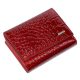  Nicole: Kígyóbőr mintás piros lakkbőr női pénztárca 12 x 9 cm