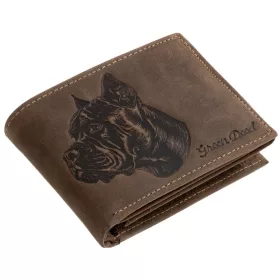 GreenDeed bőr pénztárca mancs lenyomattal, RFID