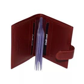   Corvo Bianco Luxury bőr, piros színű kártyatartó 10,3 × 7,5 cm