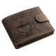 GreenDeed férfi bivalybőr pénztárca kávéscsésze mintával 12 × 9,2 cm