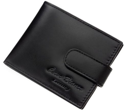  Corvo Bianco Luxury bőr kártyatartó, fekete 10 x 8 cm