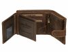 GreenDeed horgász átkapcsos bőr pénztárca csuka mintával 12 x 9,5 cm