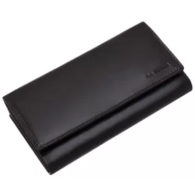 La Scala női bőr pénztárca - fekete 18,2 × 10 cm