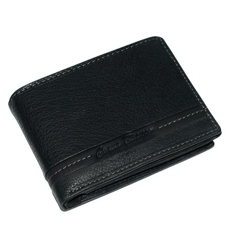 Corvo Bianco férfi, fekete színű bőr pénztárca 12,5 x 9,2 cm
