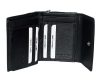 La Scala fekete színű, női, bőr pénztárca 12 x 10 cm