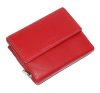 La Scala piros színű, női, bőr pénztárca 12 x 10 cm